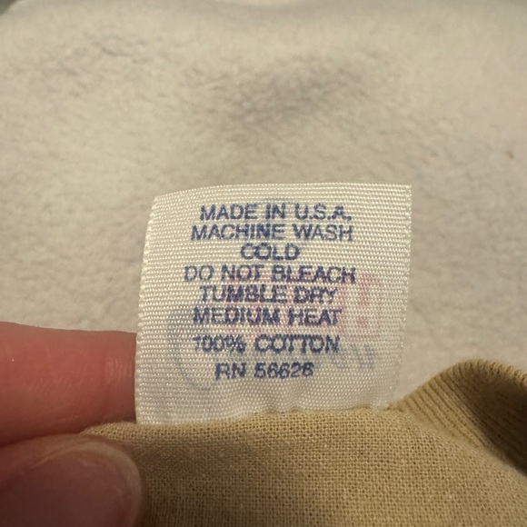 USA Festive Tan Sweater with Green and Red Accents - Picture 3 of 6